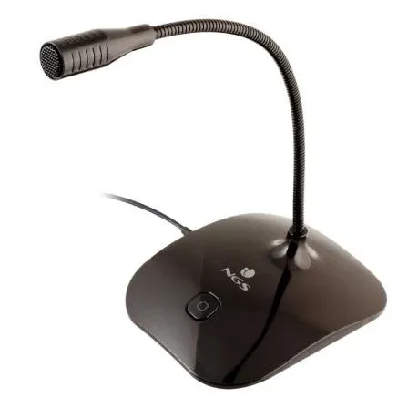 Microfono Sobremesa NGS Ms115 Boton Mute Jack 3.5mm