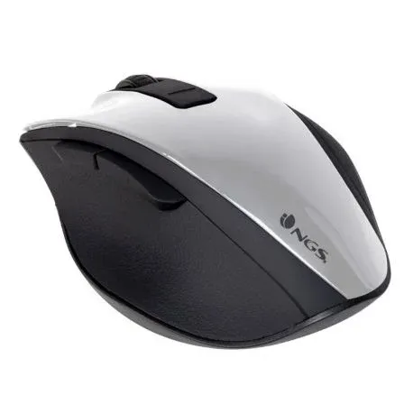 Raton NGS Inalambrico BOW USB Blanco