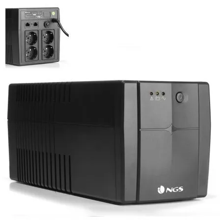 SAI NGS Fortress 1500 V2 OFF Line UPS 720W AVR Schuko Plug X 2