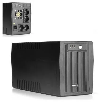 SAI NGS Fortress 2000 V2 OFF Line UPS 900W AVR Schuko Plug X 4