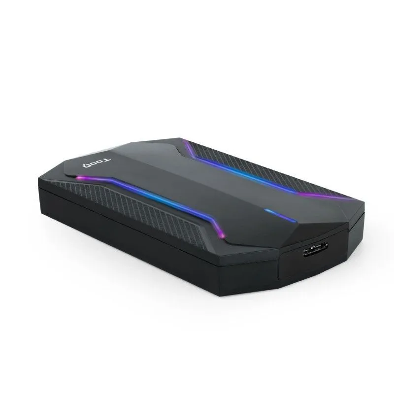 Caja Externa 2.5 Tooq Gaming SATA Usb3.0/3.1 Gen1 Leds RGB Tqe-2599rgb - foto 2