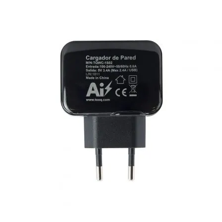 Cargador de Pared TooQ TQWC-1S02/ 2xUSB/ 17W - foto 3