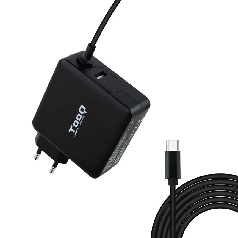 Cargador Portatil Usb-c Tooq Pd3.0 65W Negro Tqlc-usbc65pd - foto 2
