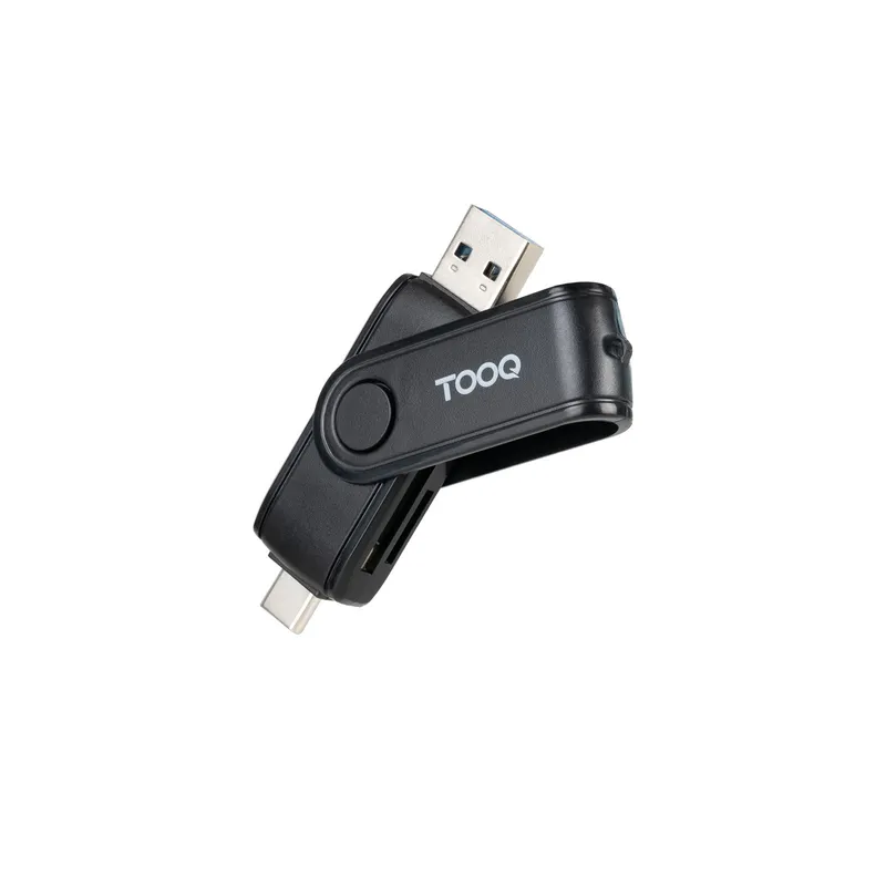 Lector Tarjetas Usb-c 2.0+usb-a 3.0 Sd/tf Negro Tooq Tqr-3003b - foto 2