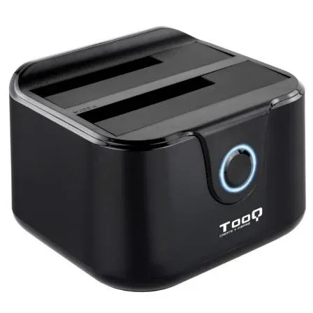DOCK TOOQ 2xSATA 2.5p/3.5p USB 3.0 CLONE OTB NEGRO TOOQ TQDS-802B