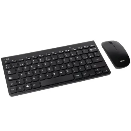 Teclado Tooq Inalambrico KIT T+r Slim 78TECLAS Negro Tqkmw-3101-b