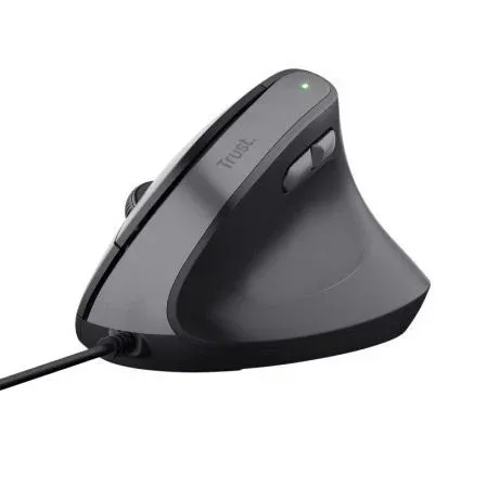 Raton Trust Vertical Bayo II Ergonomico USB Negro 25144