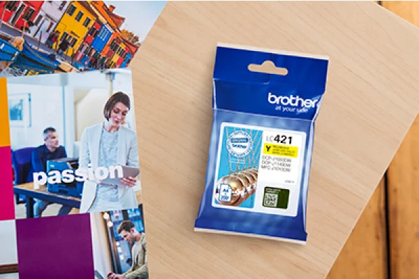 Tinta Brother Lc-421 Amarillo