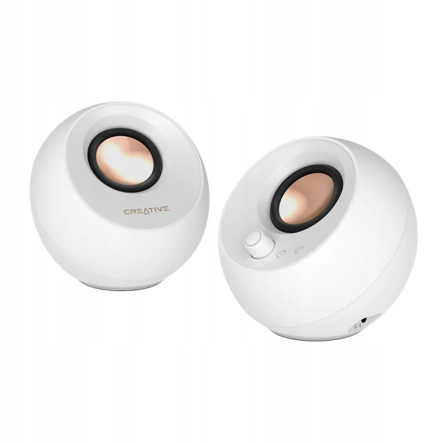 Creative Labs Altavoces Creative Pebble PRO 2.0 BT Blanco RGB