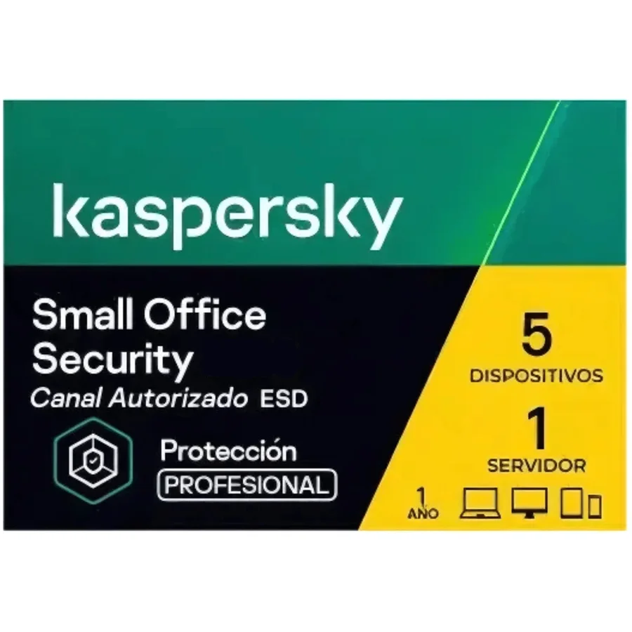 Software Kaspersky Small Office Security 1 Server 5 PC 5 Andro 1Y RNV ESD Stock