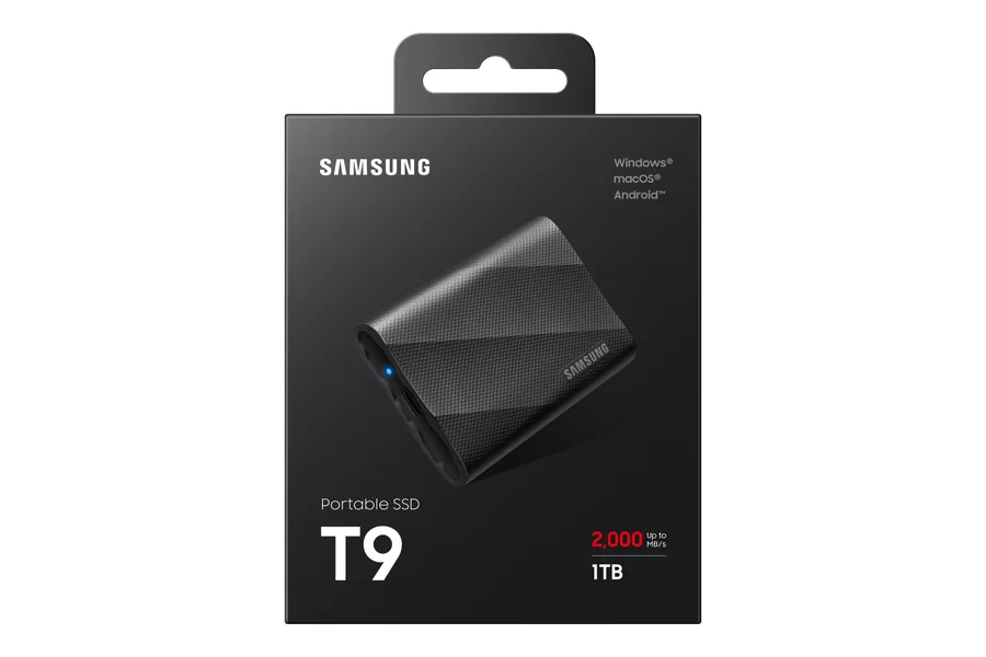Disco Sólido SSD Externo SAMSUNG 1TB T9 USB3.2 NEGRO