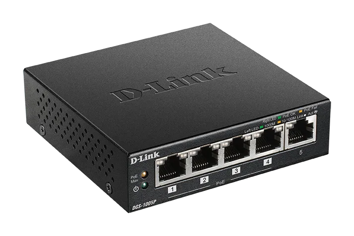 SWITCH D-LINK DGS-1005P 5 Puertos 10/100 - foto 2