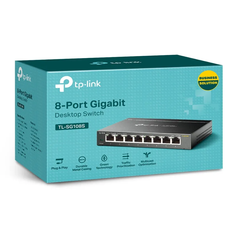 SWITCH TP-LINK SG108S 8 Puertos 10/100/1000MBPS