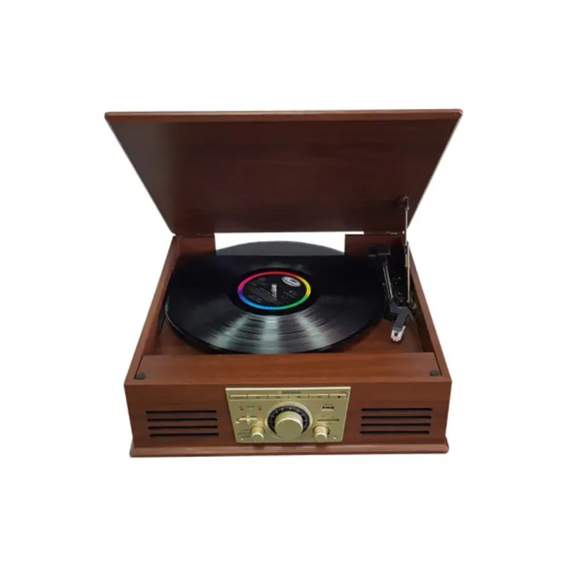 Tocadiscos Sunstech Pxr32wd Bluetooth/fm/usb/sd Madera