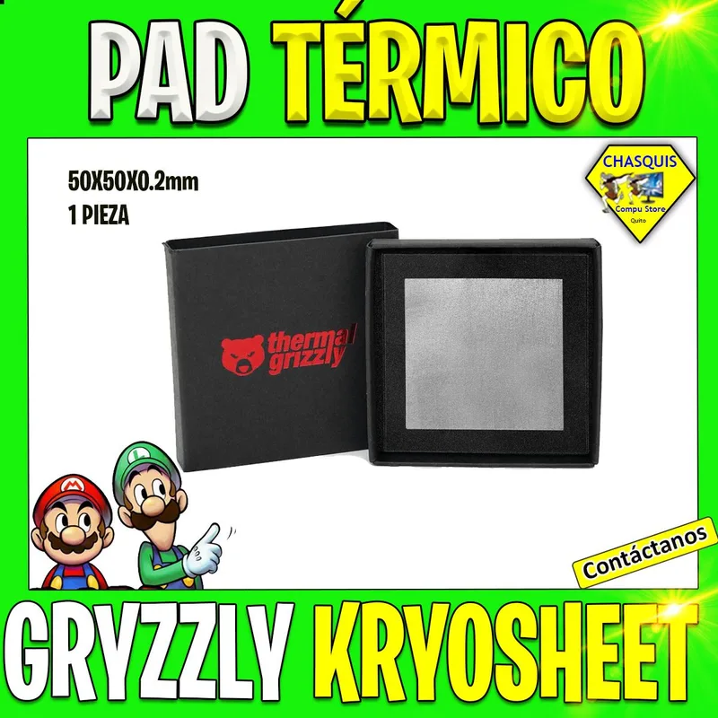 Almohadilla Pasta Termica Grizzly Kryosheet 50x50x0,2mm