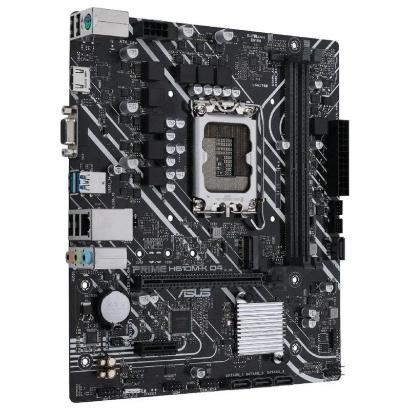 Placa Asus Prime H610m-k D4 Intel1700 HDMI 1pcie4.0 4sata3 Usb3.2 Matx - foto 2