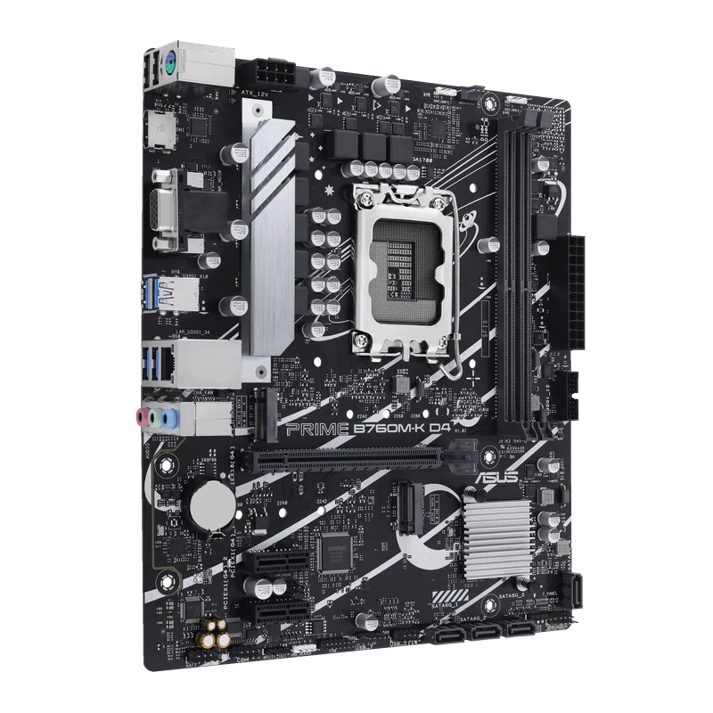 Placa Asus Prime B760m-k Intel1700 2ddr5 HDMI Pcie4.0 4sata3 Usb3.2 Matx - foto 3