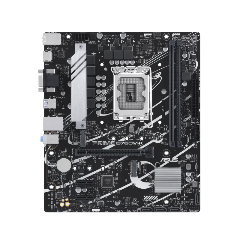 Placa Asus Prime B760m-k Intel1700 2ddr5 HDMI Pcie4.0 4sata3 Usb3.2 Matx - foto 4
