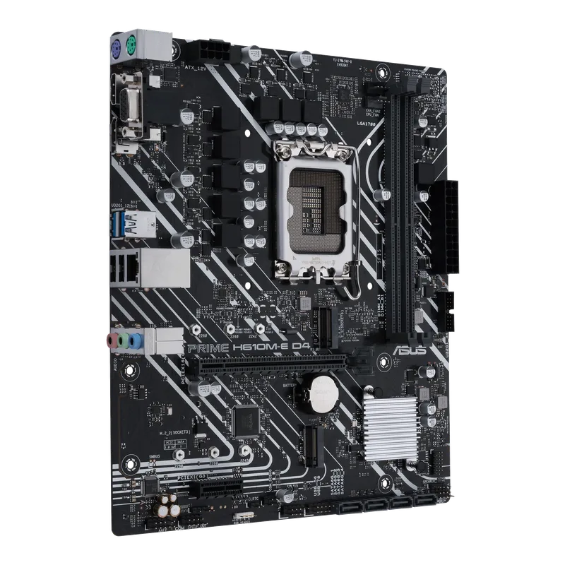 Placa Asus Prime H610m-e-csm Intel1700 2ddr5 HDMI Pcie4.0 4sata3 Usb3.2 Matx