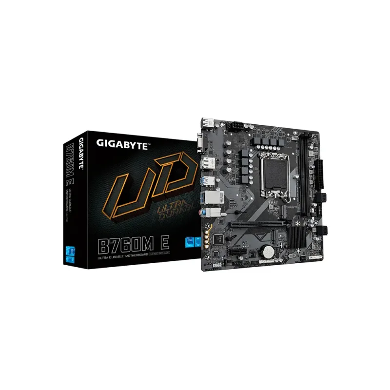 Placa Gigabyte B760m E Intel1700 2ddr5 Hdmi/dp/vga Pcie4.0 4sata3 Usb3.2 Matx - foto 2