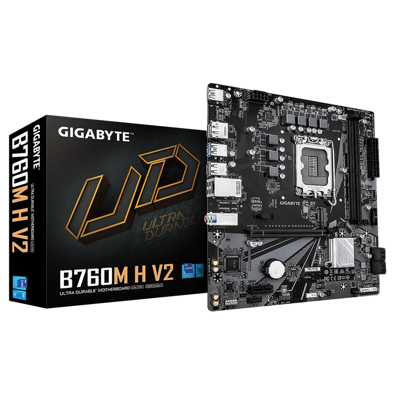 Placa Gigabyte B760m E Intel1700 2ddr5 Hdmi/dp/vga Pcie4.0 4sata3 Usb3.2 Matx - foto 3