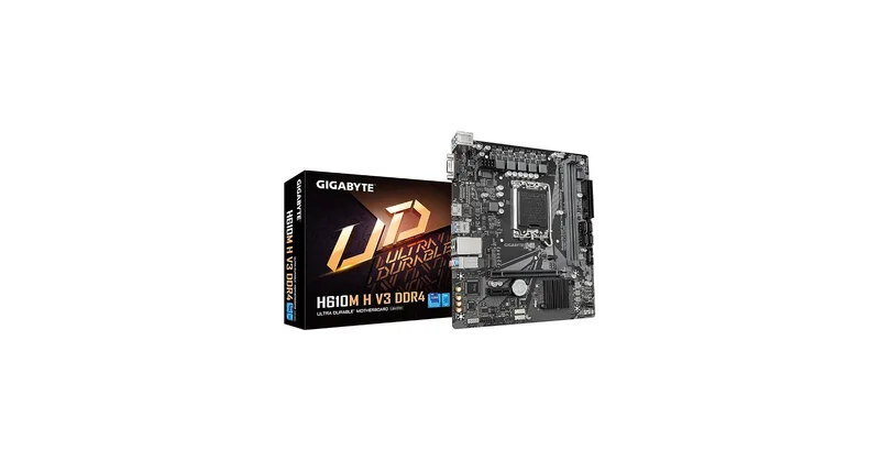 Placa Gigabyte H610m H V3 Intel1700 2ddr4 HDMI Pcie4.0 4sata3 Usb3.2 M-atx - foto 3