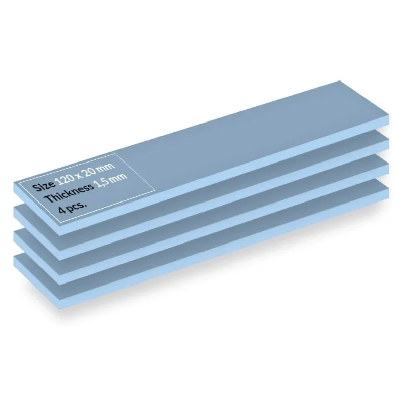 Almohadilla Pasta Termica Arctic 120x20x1,5mm Azul Pack DE 4