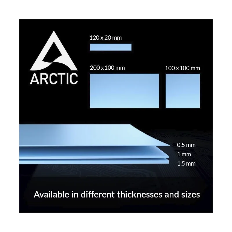 Almohadilla Pasta Termica Arctic 120x20x1,5mm Azul Pack DE 4 - foto 2
