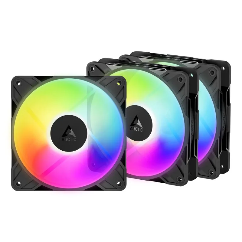 Ventilador 12CM Arctic P12 PRO Reserve A-rgb Pack 3 Unidades - foto 2