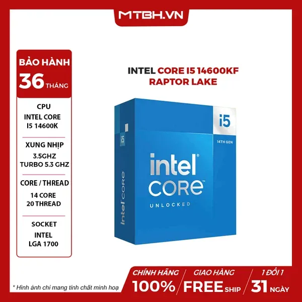 Micro Intel Core I5-14600kf 3.50/5.40ghz Lga1700 Raptor Lake BOX - foto 2