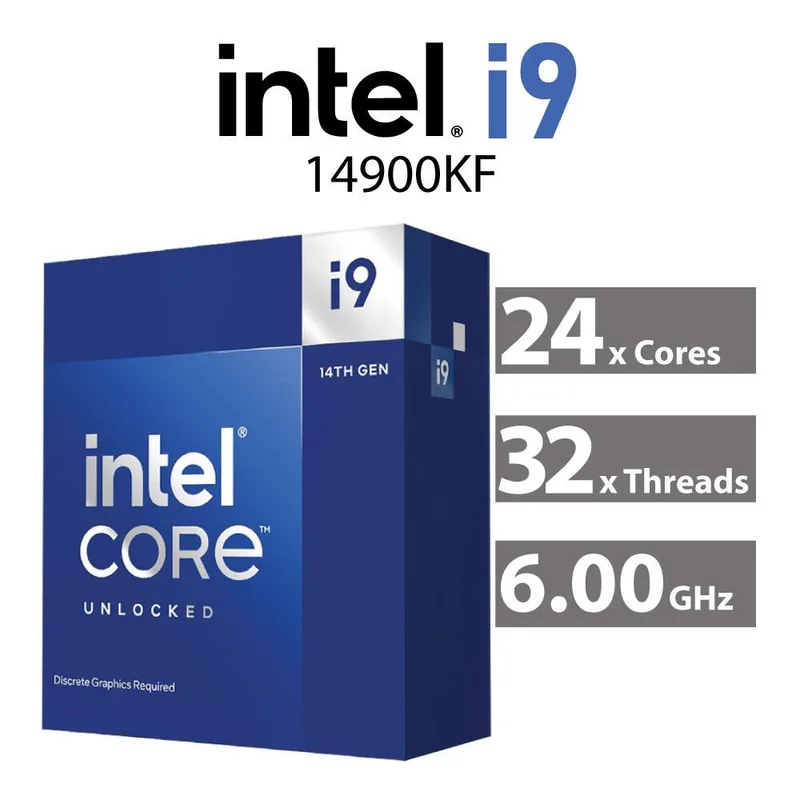 Micro Intel Core I9-14900kf 3.20/6.00ghz Lga1700 Raptor Lake S/ventilador BOX