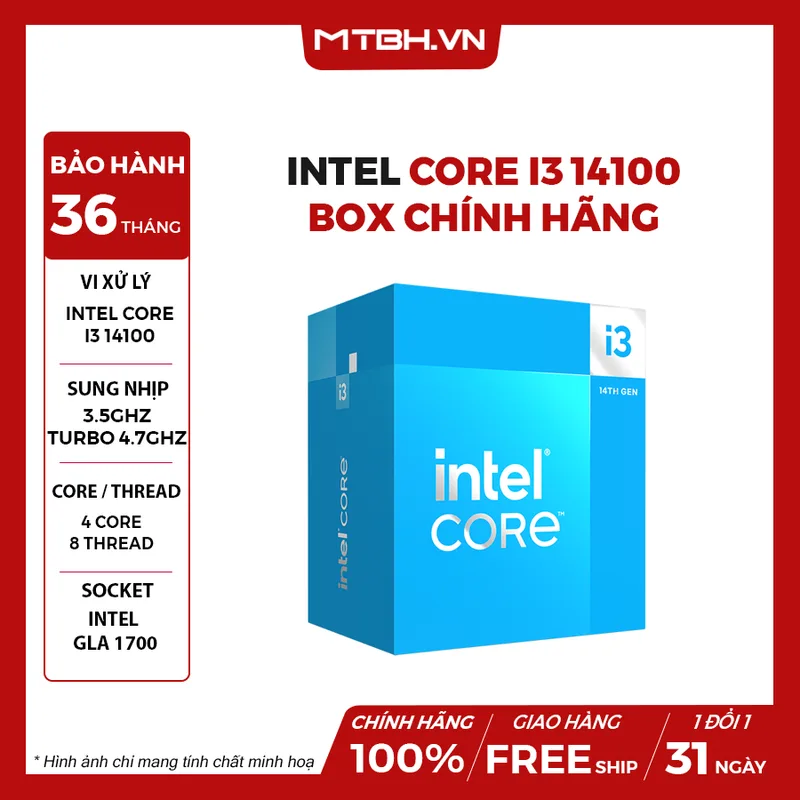 Micro Intel Core I3-14100 3.5/4.7ghz Lga1700 Raptor Lake BOX - foto 3