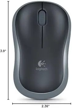 Raton Logitech M185 Optico 1000DPI Inalambrico 2 Botones Negro/gris - foto 3