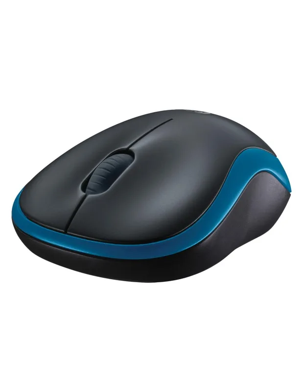 Raton Logitech M185 Optico 1000DPI Inalambrico Negro/azul