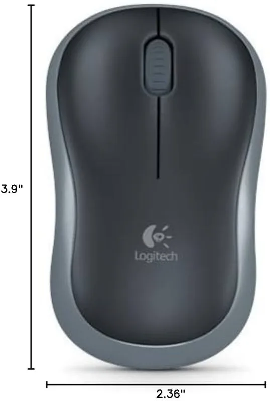 Raton Logitech M185 Inalambrico Negro/rojo - foto 2