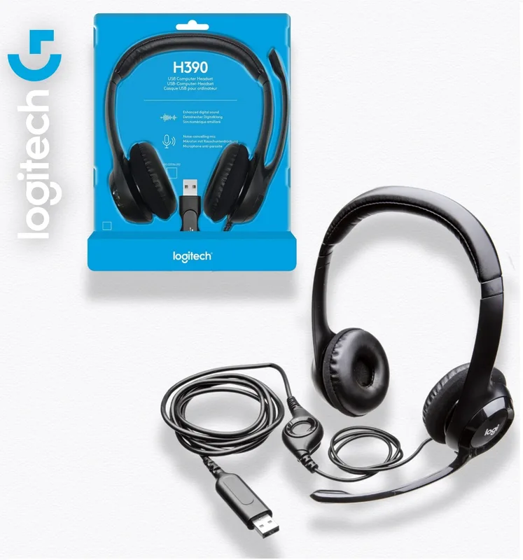 Auriculares C/microfono Logitech H390 USB Negro - foto 3
