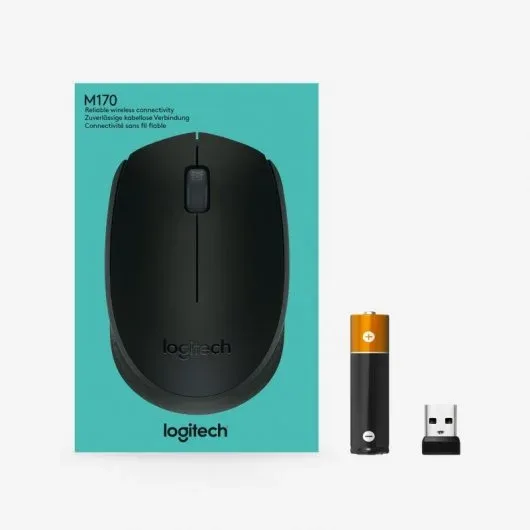Raton Logitech B170 Inalambrico Negro - foto 2