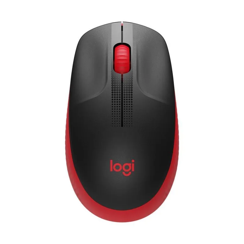 Raton Logitech M190 Inalambrico Negro/rojo
