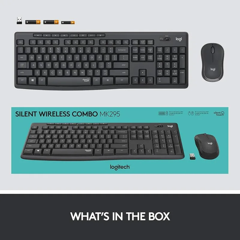 Combo Teclado/raton Logitech Mk295 Inalambrico Negro - foto 2