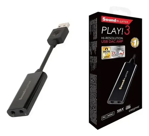 Creative Labs Tarjeta DE Sonido Externa Creative Sound Blaster Play3