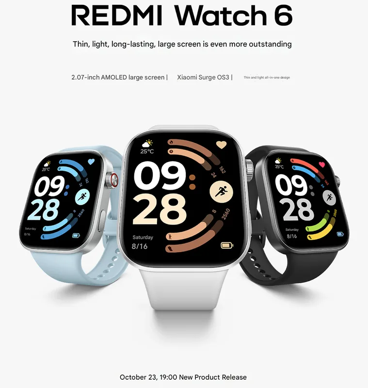 Smartwatch Xiaomi Redmi Watch 6 Active Midnight Black - foto 3