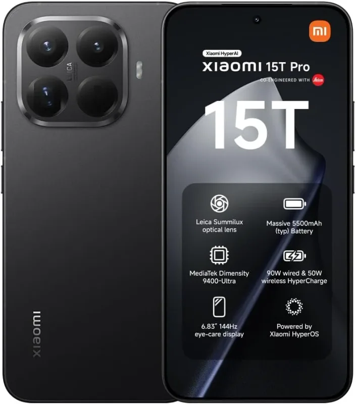 Smartphone Xiaomi 15T PRO 6,73 Amoled 12gb/512gb Black - foto 3
