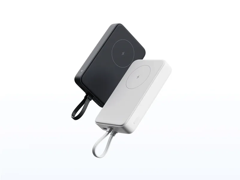 Powerbank Xiaomi Magnetic Powerbank 10000MAH With Built-in Stand Gray - foto 2
