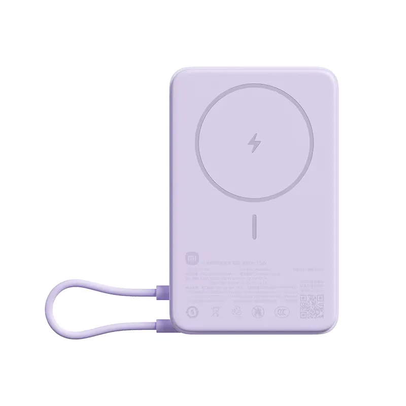Powerbank Xiaomi Magnetic Powerbank 10000MAH With Built-in Stand Purple