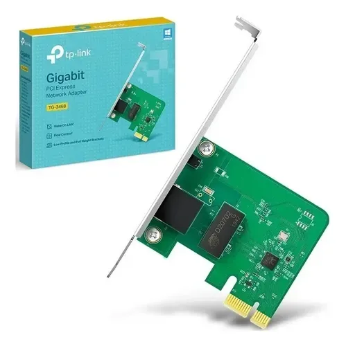 Tarjeta RED Tp-link Tg-3468 PCI-E 10/100/1000 1rj45 Perfil Bajo - foto 2