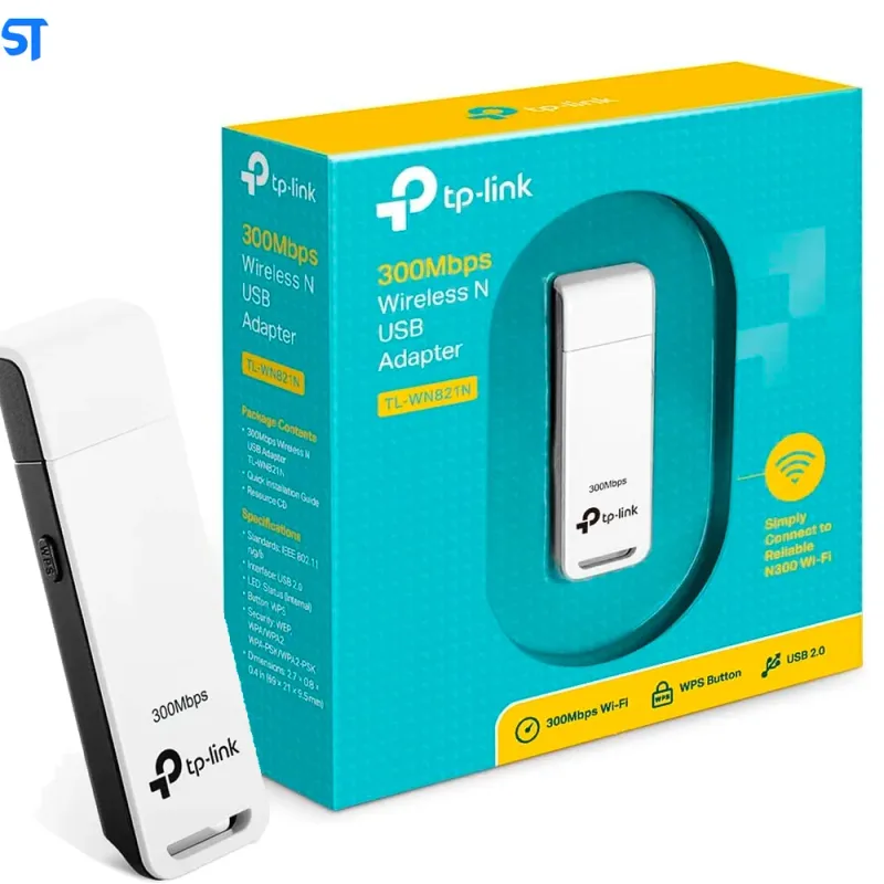 Adaptador RED Tp-link Tl-wn821n Usb2.0 Wifi-n/300mb - foto 2