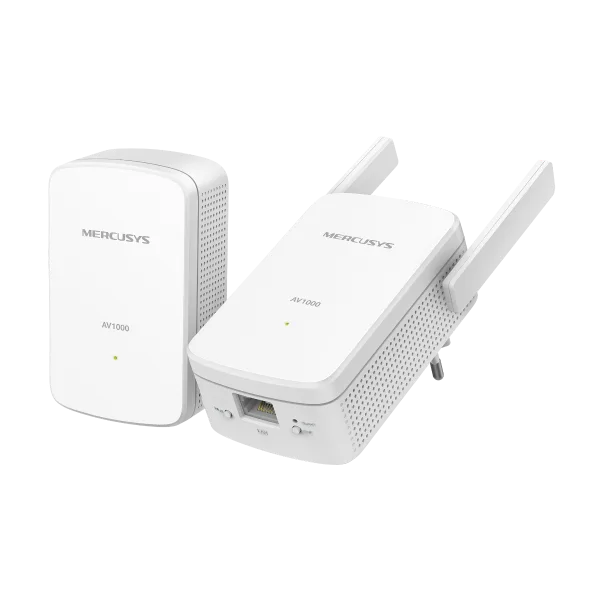 Kit 2 Plc/powerline Mercusys Mp510kit Rj45-1000mbps Wifi300mbps