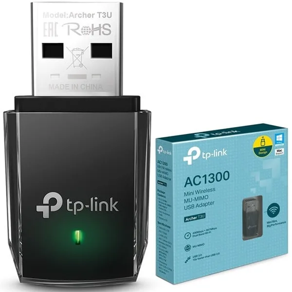 Mini Adaptador RED Tp-link Archer T3U Usb3.0 Wifi-ac/867mbps Mu-mimo Ac1300 Omnidireccional