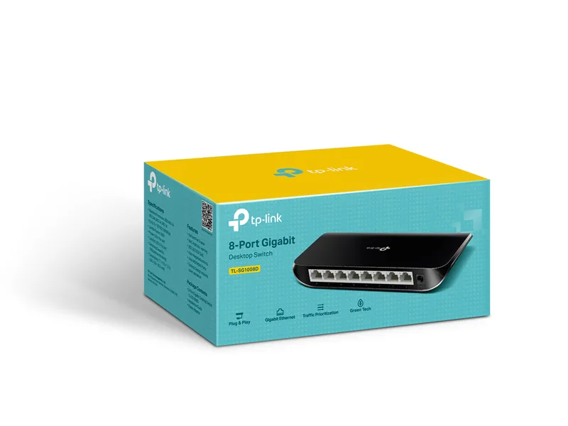 SWITCH TP-LINK TL-SG1008D 8 Puertos 10/100/1000 - foto 2