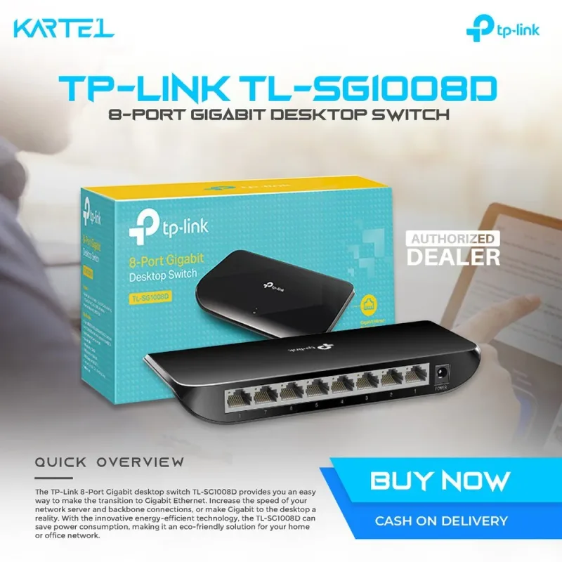 SWITCH TP-LINK TL-SG1008D 8 Puertos 10/100/1000 - foto 4